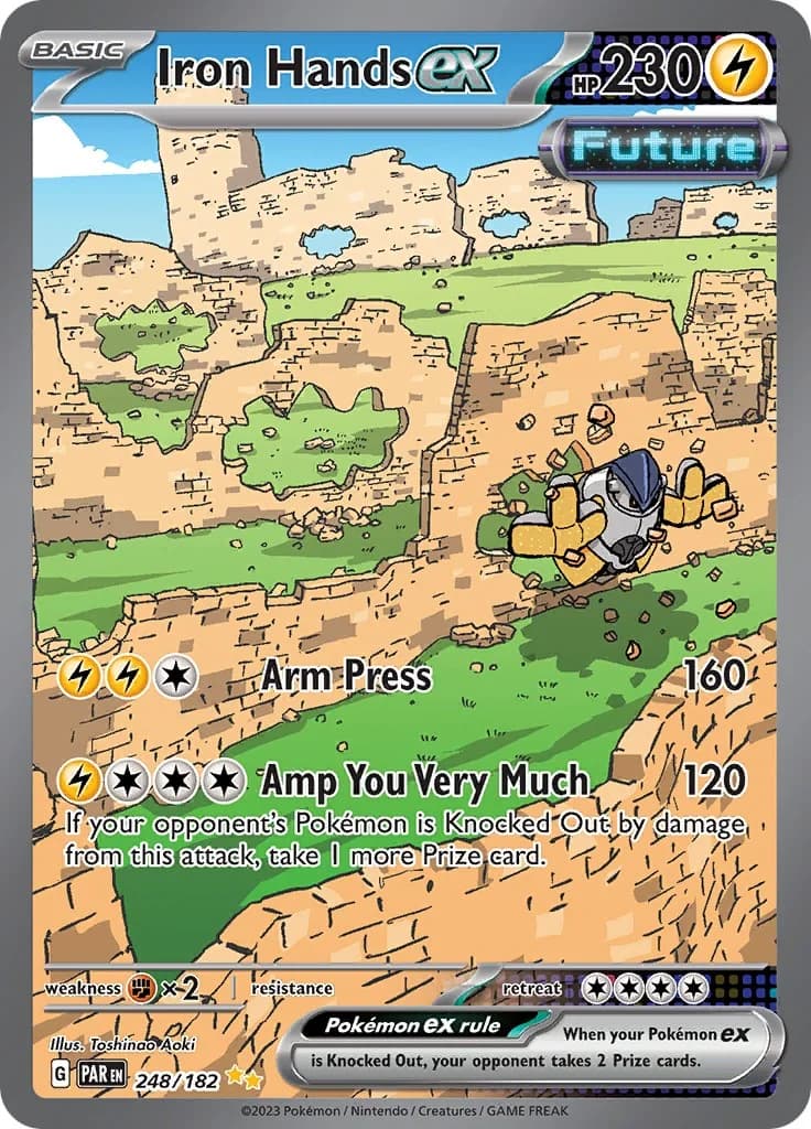 Iron Hands ex Paradox Rift 248 Pokémon card