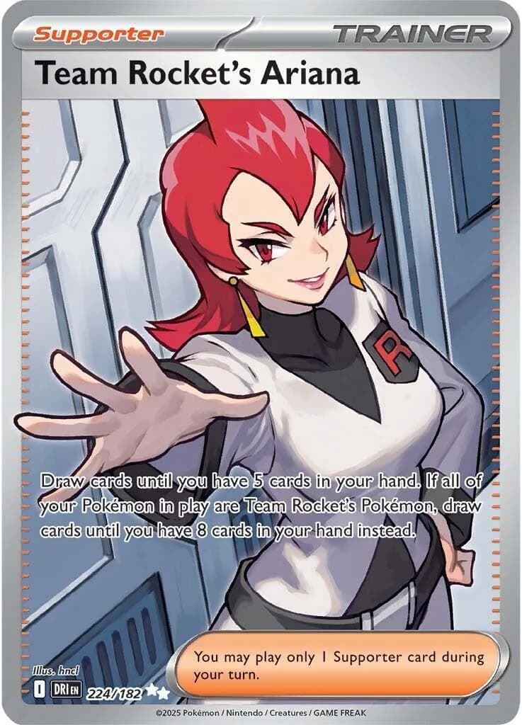 Team Rocket's Ariana Destined Rivals 224 Pokémon card