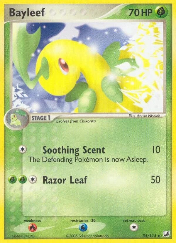 Bayleef Unseen Forces 35 Pokémon card