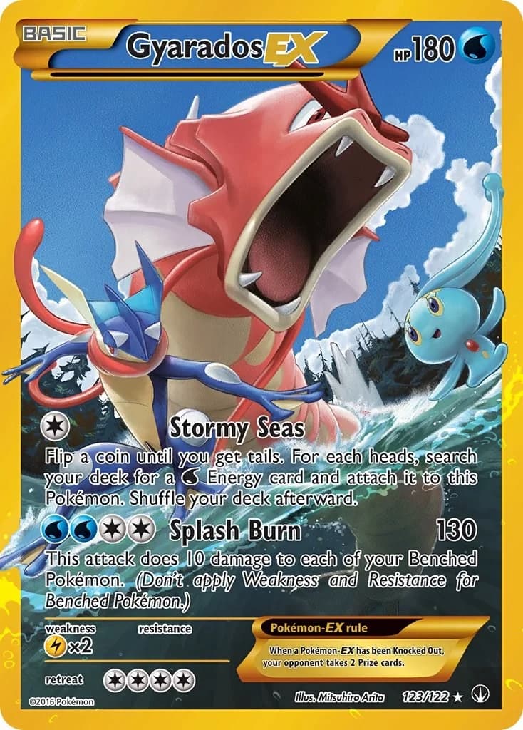 Gyarados EX BREAKpoint 123 Pokémon card