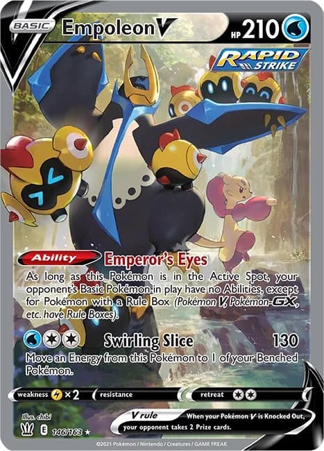 Empoleon V Battle Styles 146 Pokémon card