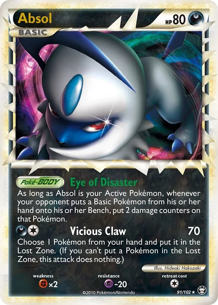 Absol Triumphant 91 Pokémon card