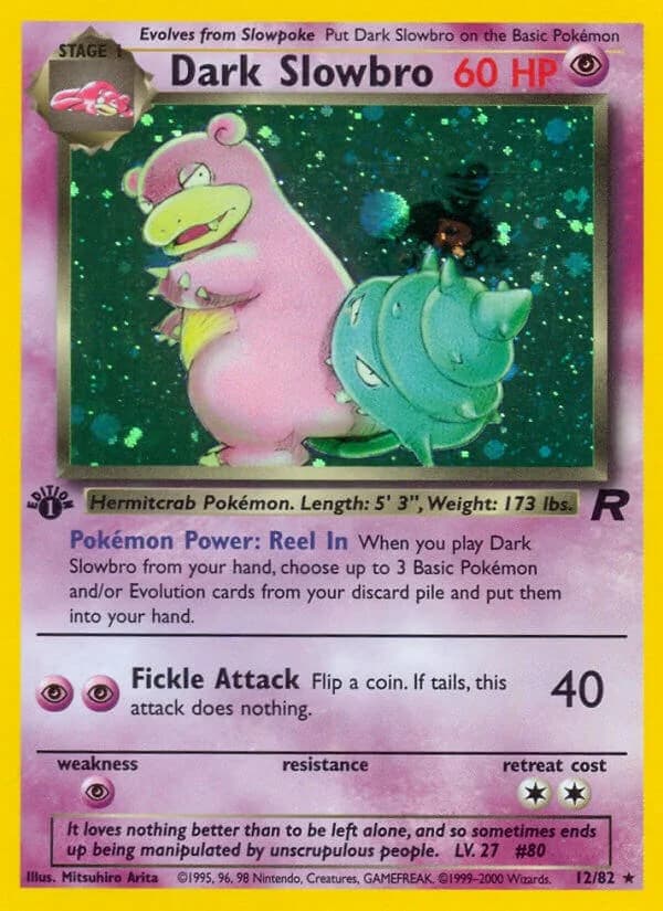 Dark Slowbro [1st Edition] Team Rocket 12 Pokémon card