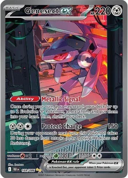 Genesect ex Black Bolt 169 Pokémon card
