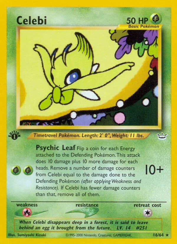 Celebi [1st Edition] Neo Revelation 16 Pokémon card