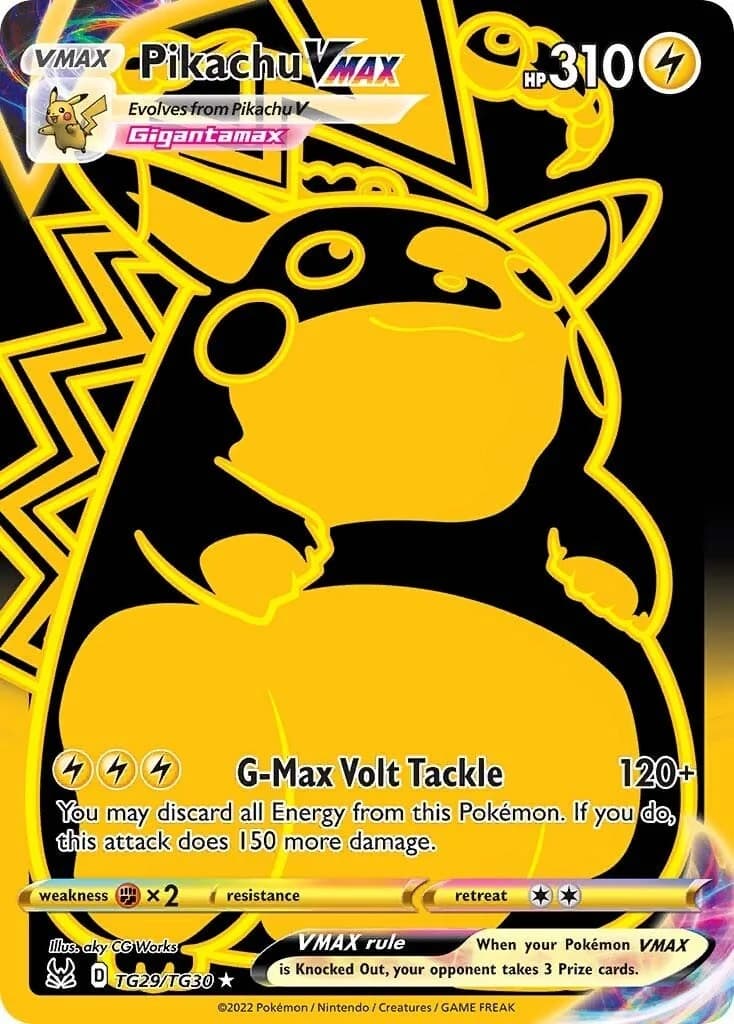 Pikachu VMAX Lost Origin TG29 Pokémon card
