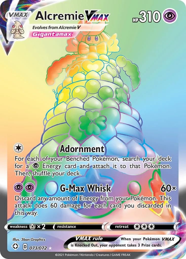 Alcremie VMAX Shining Fates 73 Pokémon card