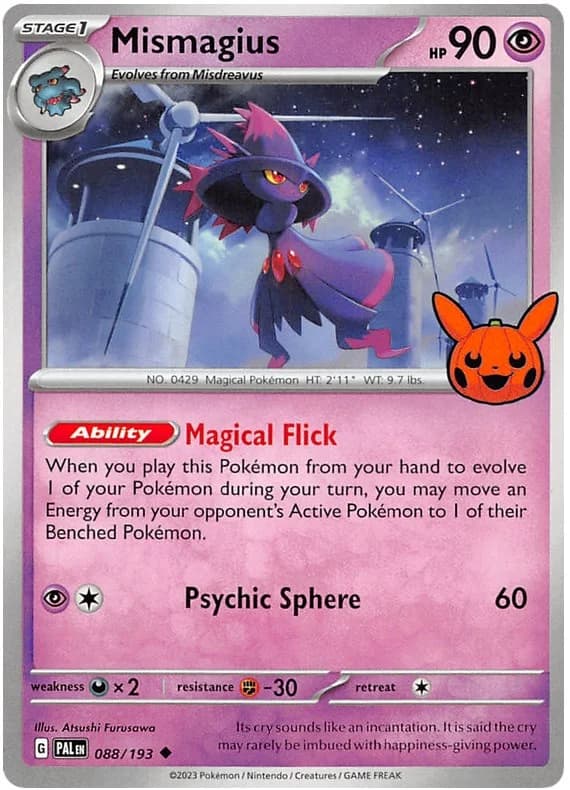 Mismagius Trick or Trade 2023 88 Pokémon card