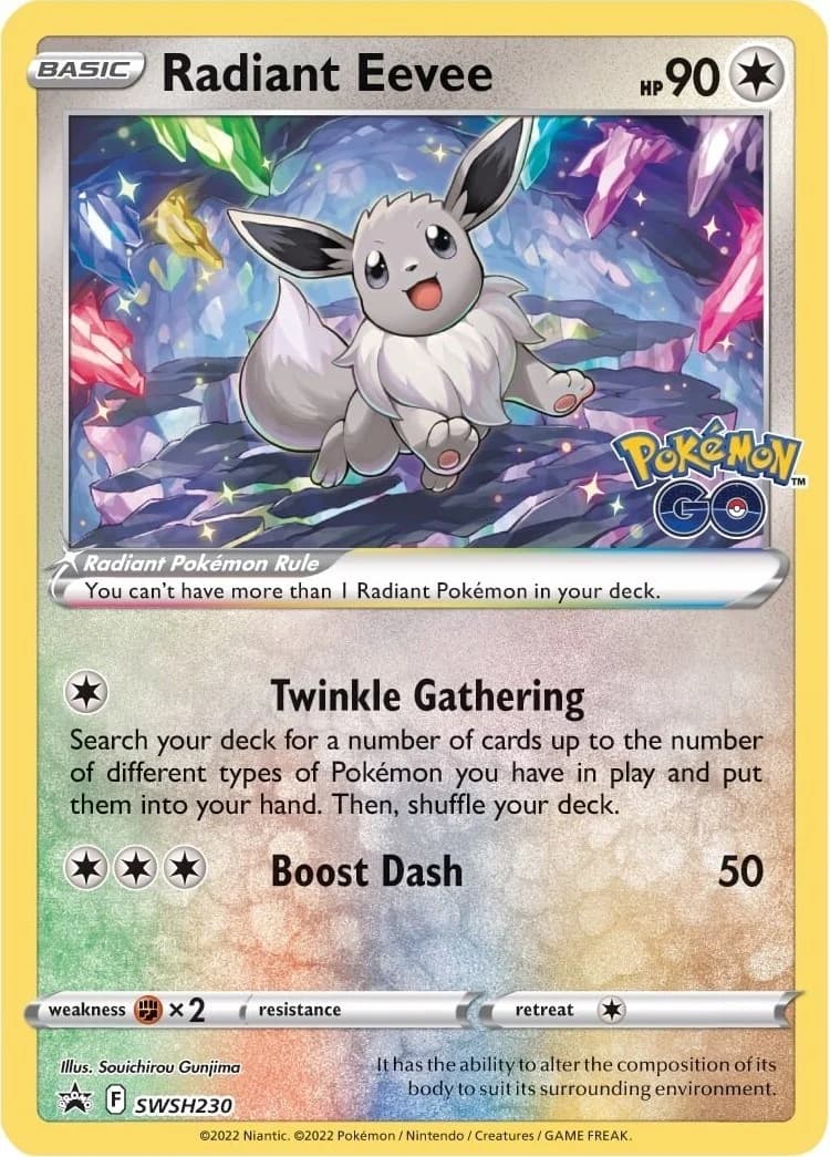 Radiant Eevee Promo SWSH230 Pokémon card