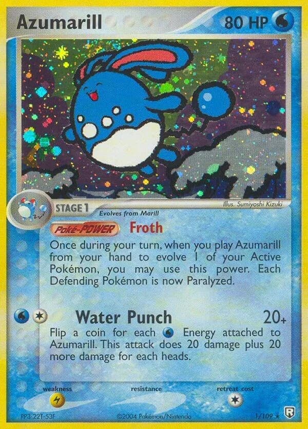 Azumarill [Reverse Holo] Team Rocket Returns 1 Pokémon card