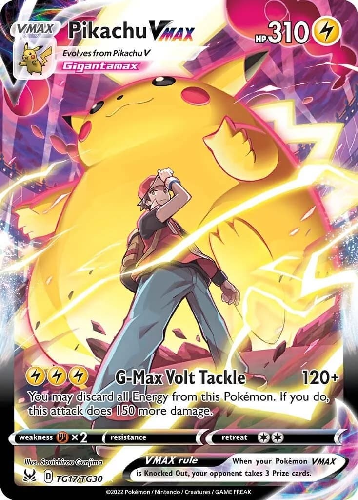 Pikachu VMAX Lost Origin TG17 Pokémon card