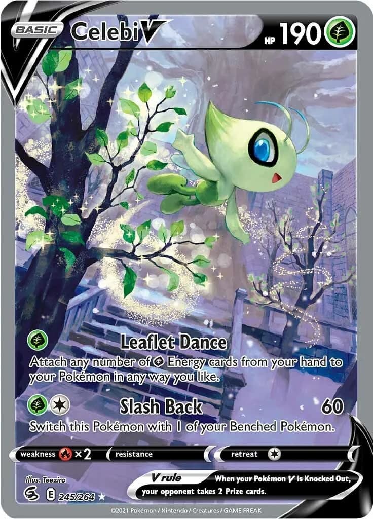 Celebi V Fusion Strike 245 Pokémon card
