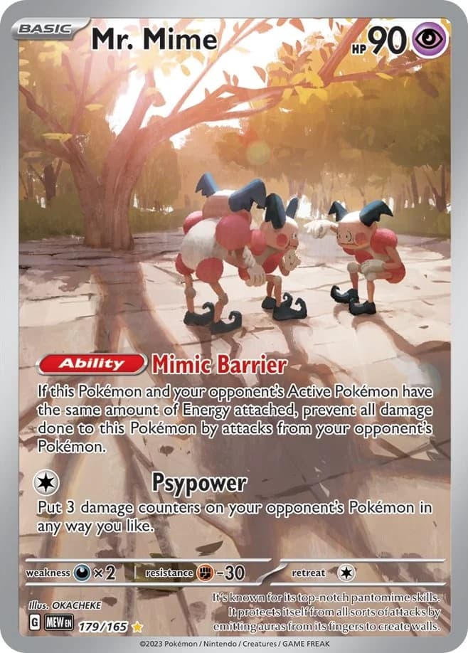 Mr. Mime Scarlet & Violet 151 179 Pokémon card