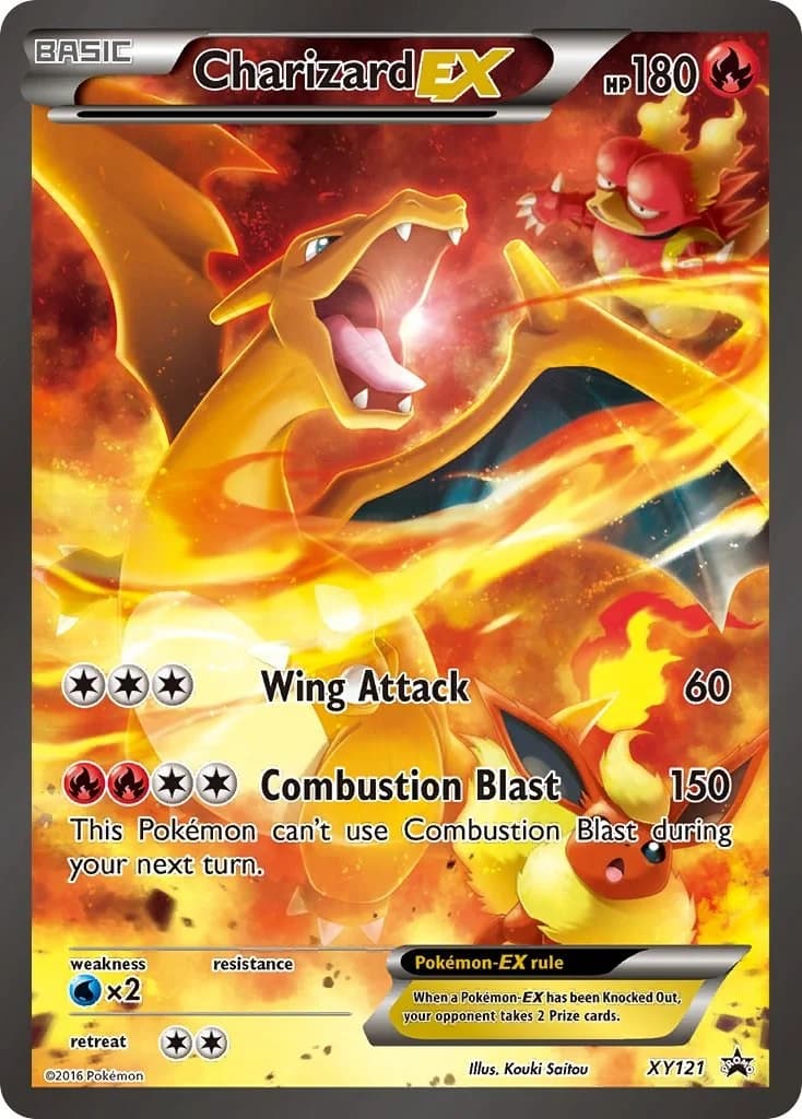 Charizard EX Promo XY121 Pokémon card