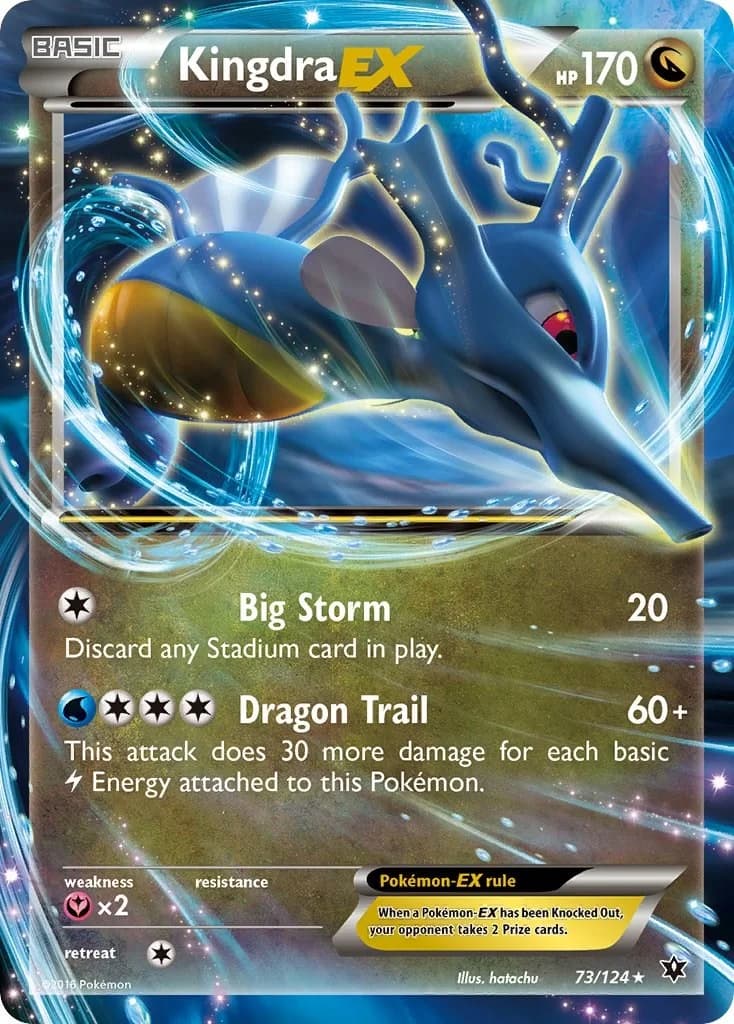 Kingdra EX Fates Collide 73 Pokémon card