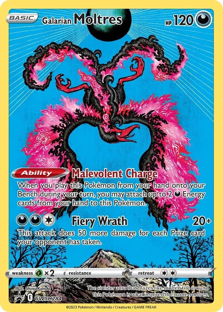 Galarian Moltres Promo SWSH284 Pokémon card