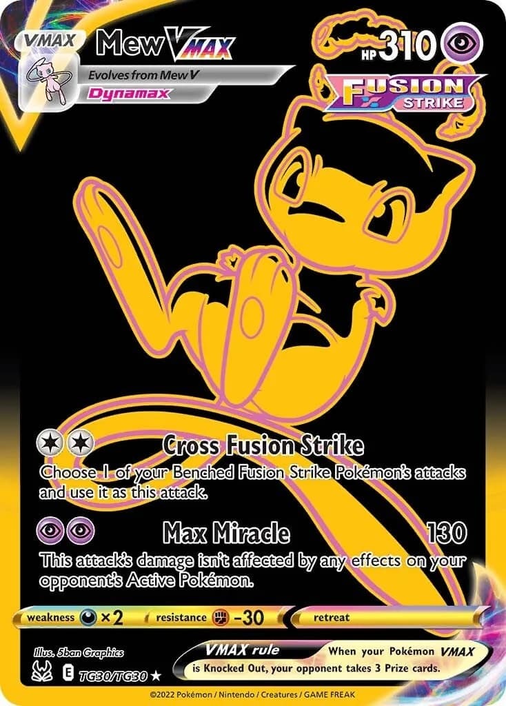 Mew VMAX Lost Origin TG30 Pokémon card