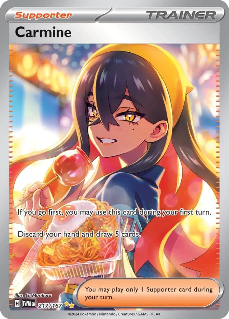 Carmine Twilight Masquerade 217 Pokémon card