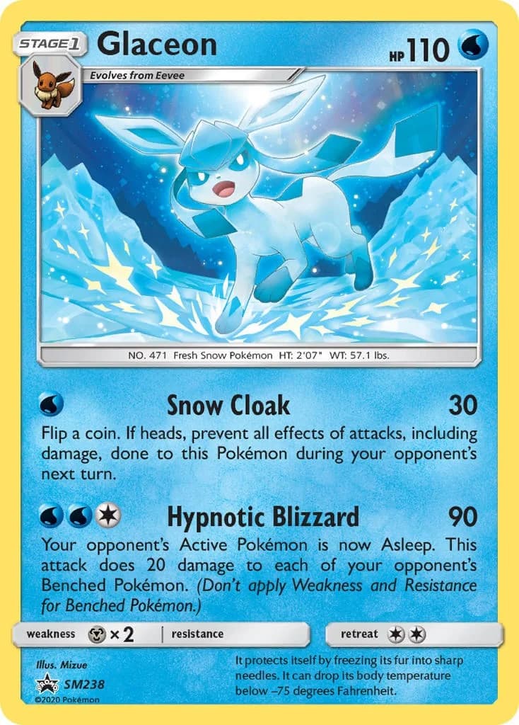 Glaceon Promo SM238 Pokémon card