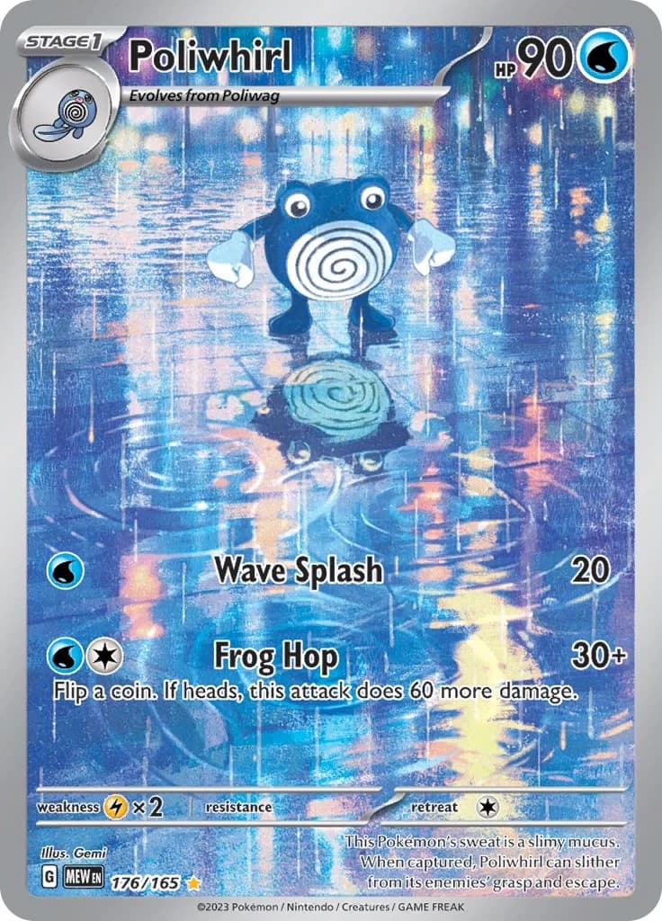 Poliwhirl Scarlet & Violet 151 176 Pokémon card