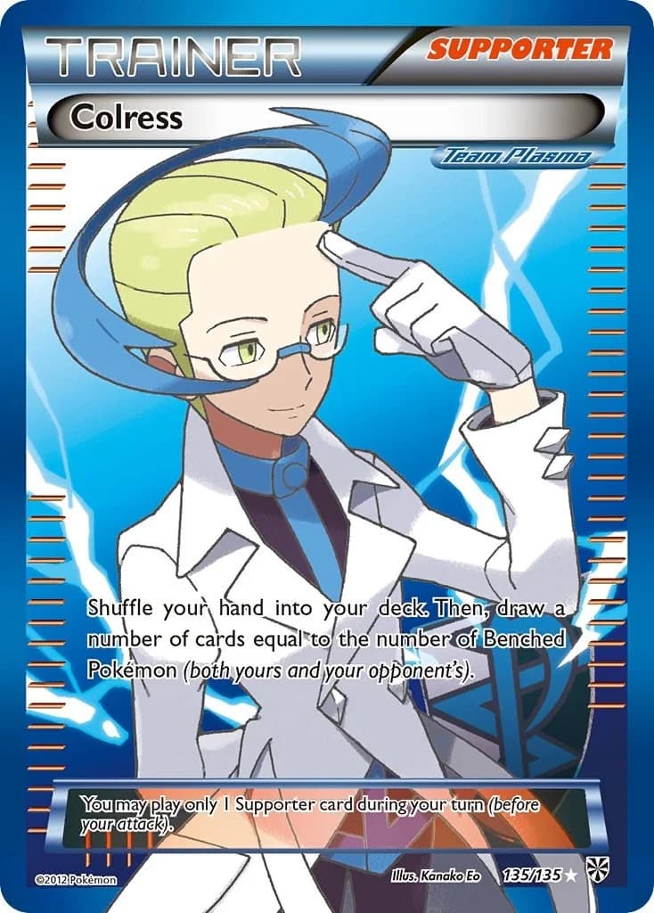 Colress Plasma Storm 135 Pokémon card