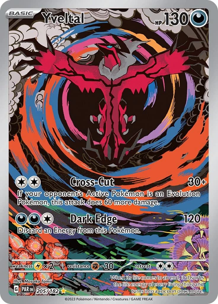 Yveltal Paradox Rift 205 Pokémon card
