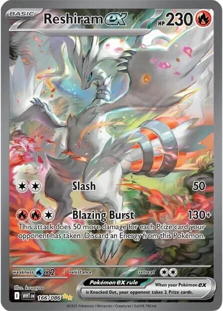 Reshiram ex White Flare 166 Pokémon card
