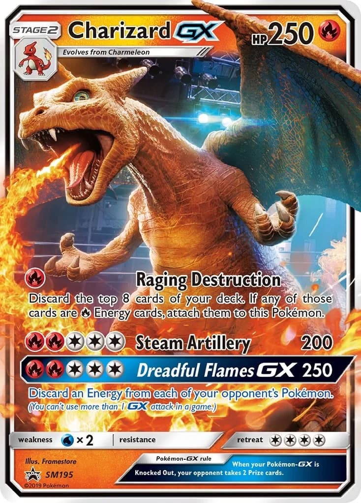 Charizard GX Promo SM195 Pokémon card