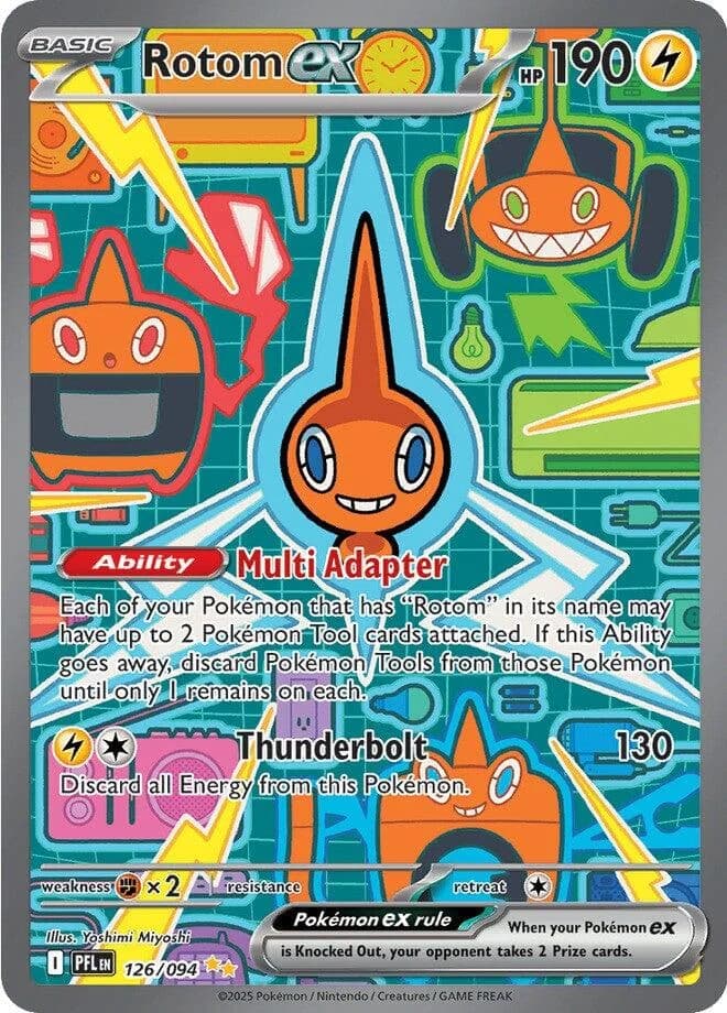 Rotom ex Phantasmal Flames 126 Pokémon card