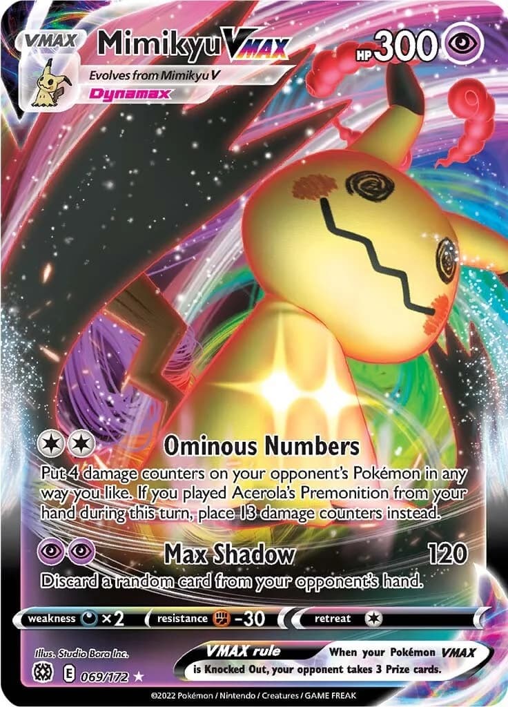 Mimikyu VMAX Brilliant Stars 69 Pokémon card