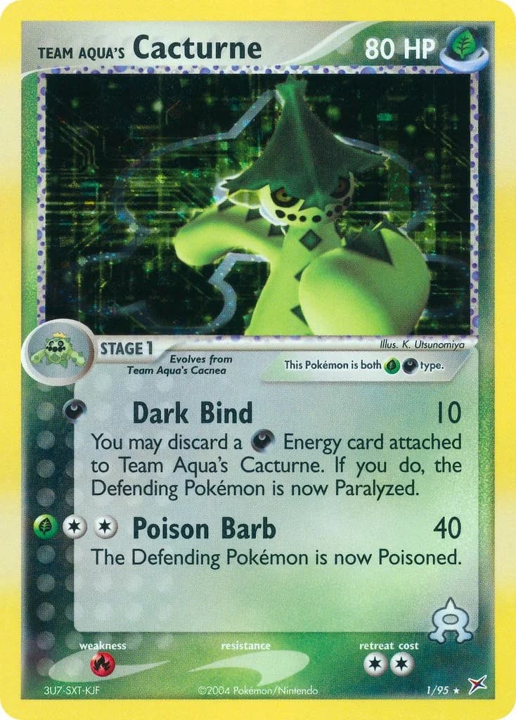 Cacturne Team Magma & Team Aqua 1 Pokémon card