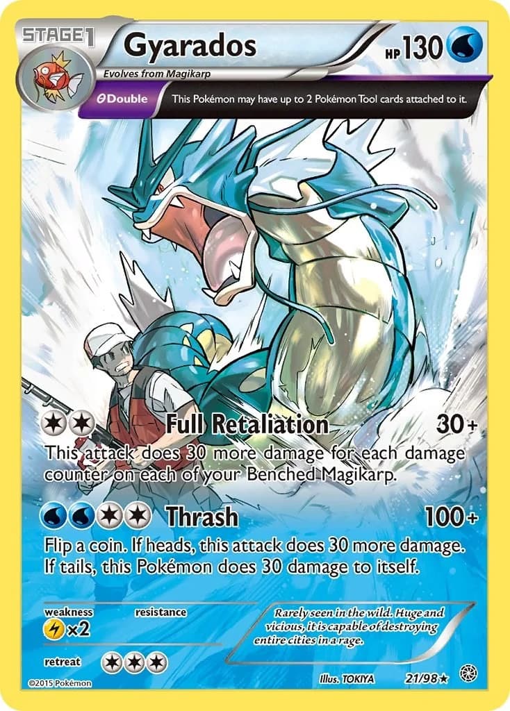 Gyarados Ancient Origins 21 Pokémon card