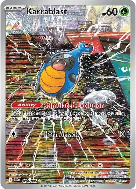 Karrablast Black Bolt 94 Pokémon card