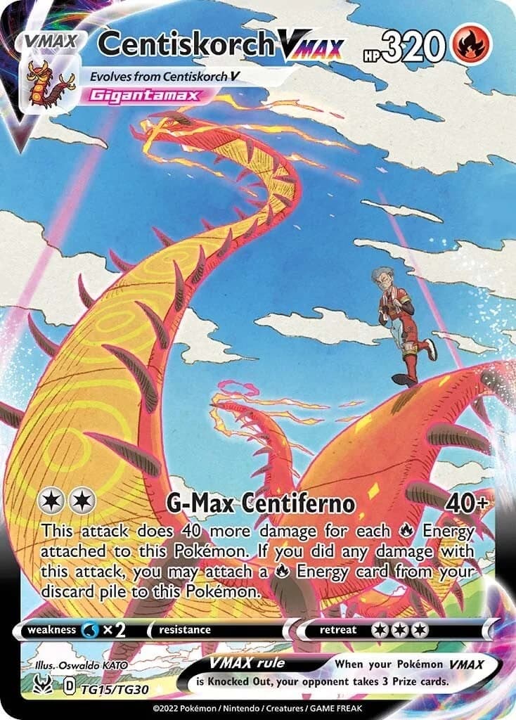 Centiskorch VMAX Lost Origin TG15 Pokémon card