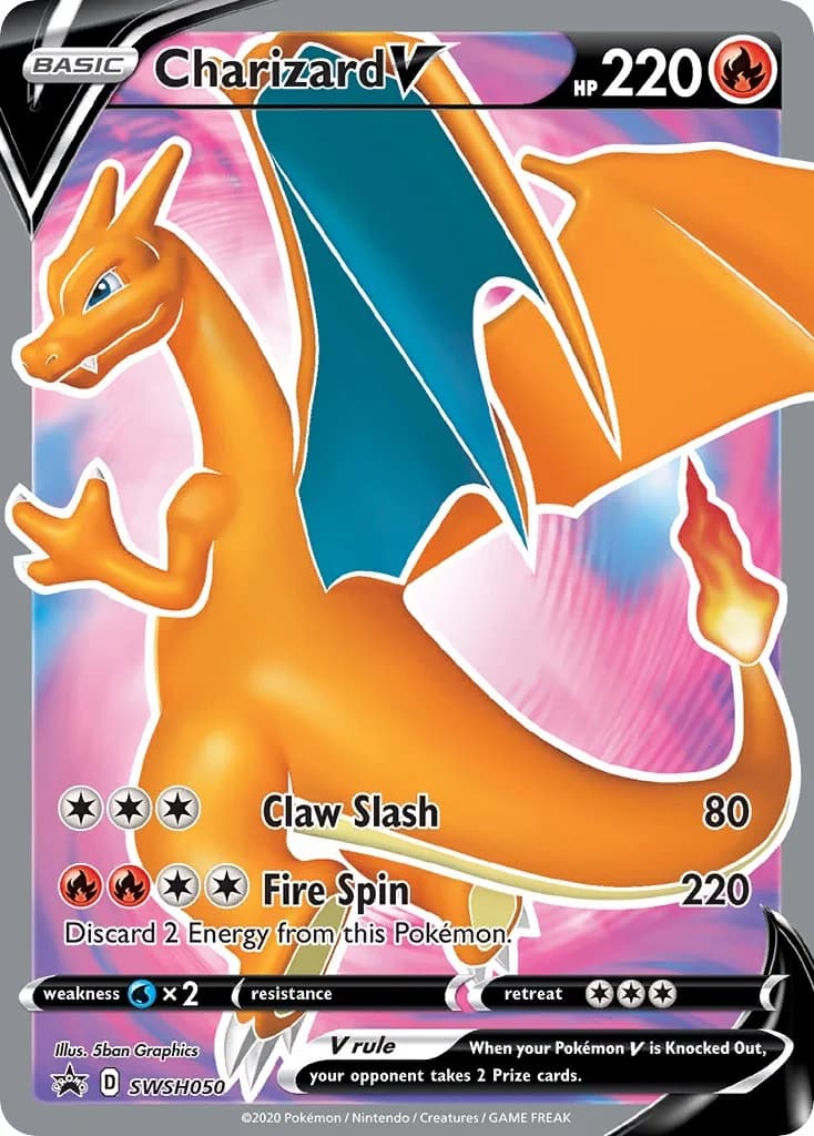 Charizard V Promo SWSH050 Pokémon card