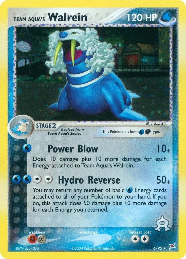 Walrein Team Magma & Team Aqua 6 Pokémon card