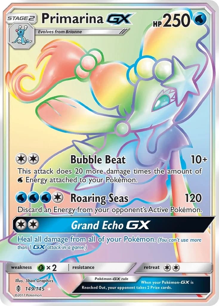 Primarina GX Guardians Rising 149 Pokémon card