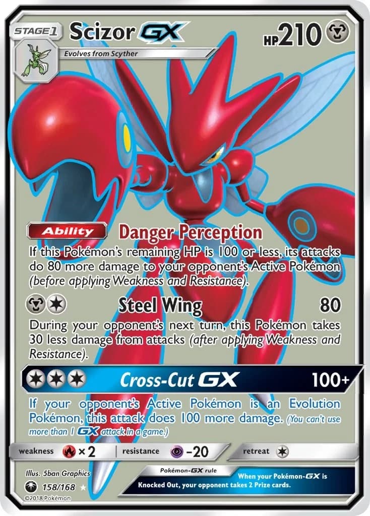 Scizor GX Celestial Storm 158 Pokémon card