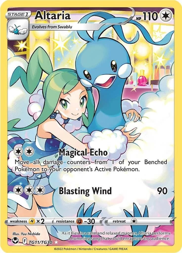 Altaria Silver Tempest TG11 Pokémon card