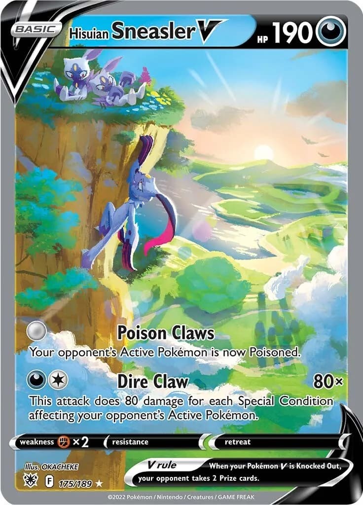 Hisuian Sneasler V Astral Radiance 175 Pokémon card