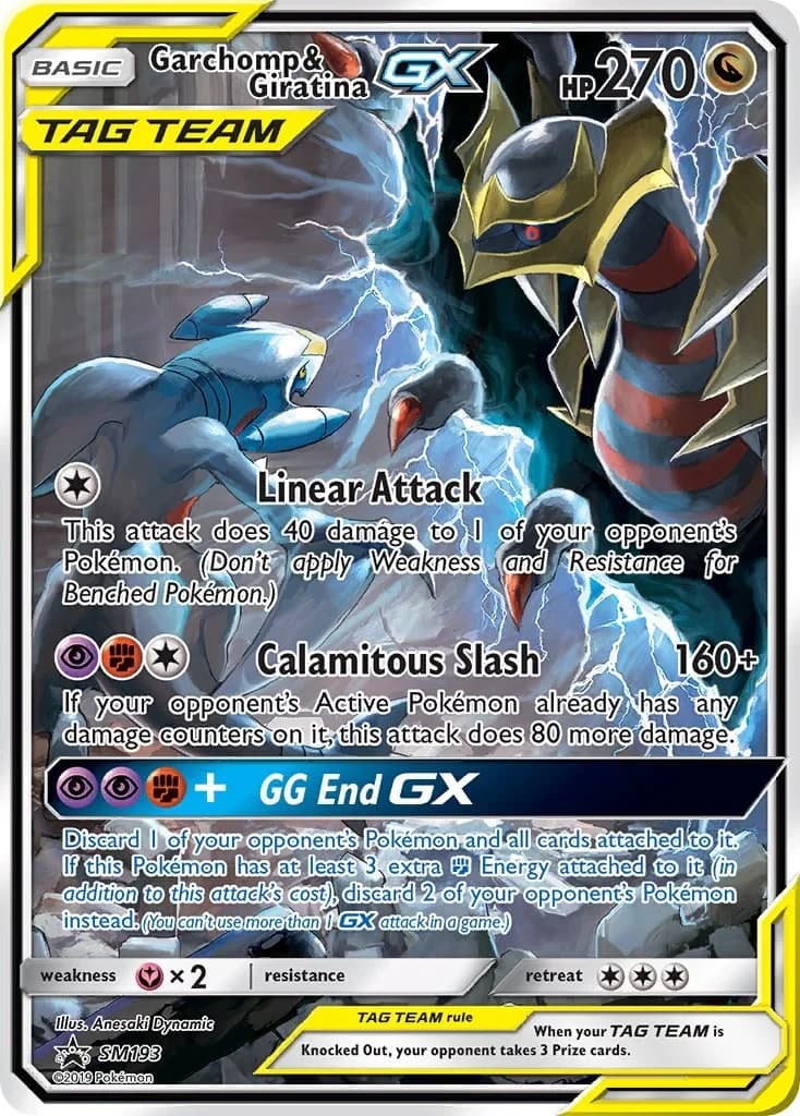 Garchomp & Giratina GX Promo SM193 Pokémon card
