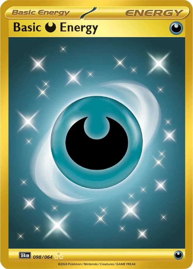 Basic Darkness Energy Shrouded Fable 98 Pokémon card