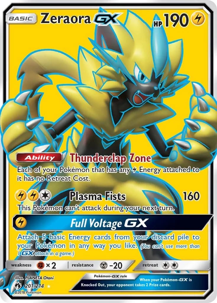 Zeraora GX Lost Thunder 201 Pokémon card