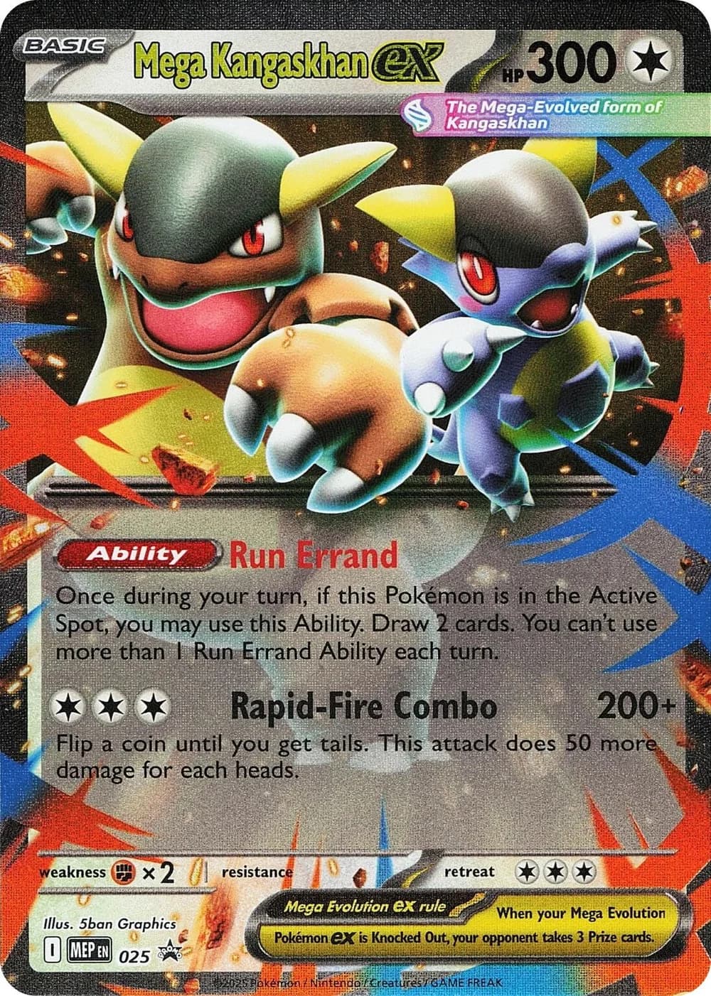 Mega Kangaskhan EX Promo 25 Pokémon card