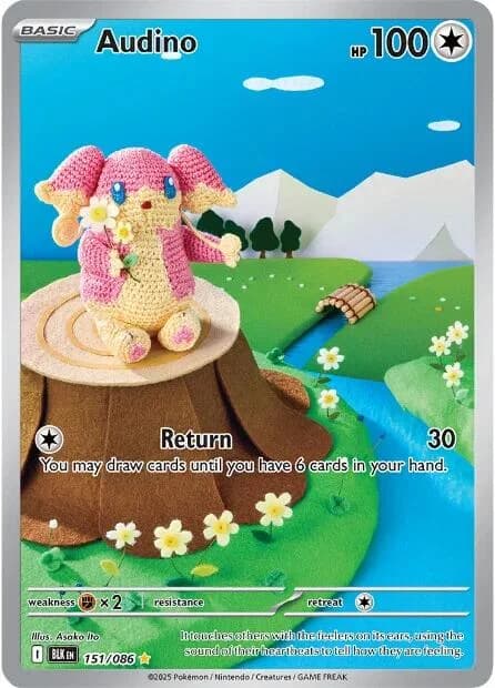 Audino Black Bolt 151 Pokémon card