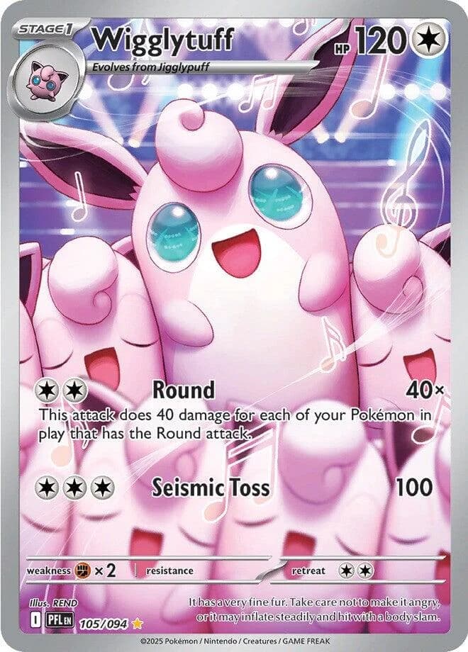 Wigglytuff Phantasmal Flames 105 Pokémon card