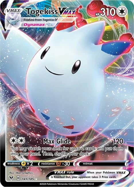 Togekiss VMAX Vivid Voltage 141 Pokémon card