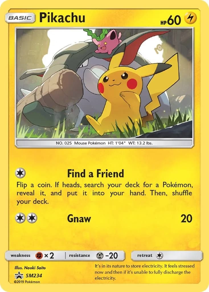 Pikachu Promo SM234 Pokémon card