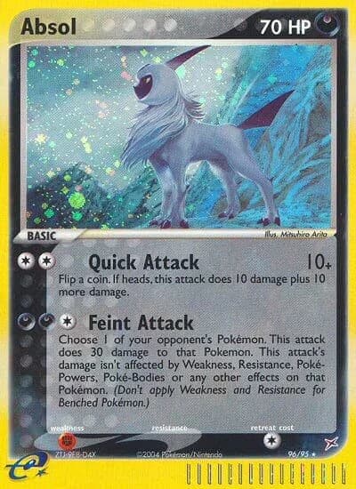 Absol Team Magma & Team Aqua 96 Pokémon card