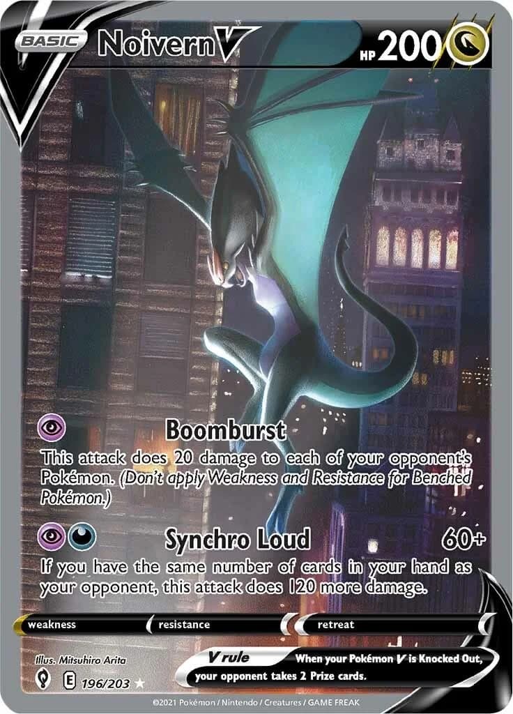 Noivern V Evolving Skies 196 Pokémon card